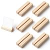 Wood PlaceCard Holders by Psiriol – Sturdy Hand‑Polished Set of 6-0