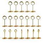 cyrico 40 Pcs Table Number Place Card Holder, 3.3 Inch Picture Holders for Tables Name Cards Photo Menu Memo Clips Sign, Ideal Table Number Stands for Wedding, Birthday Anniversary Party, Restaurant-0