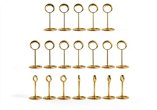 cyrico 40 Pcs Table Number Place Card Holder, 3.3 Inch Picture Holders for Tables Name Cards Photo Menu Memo Clips Sign, Ideal Table Number Stands for Wedding, Birthday Anniversary Party, Restaurant-0
