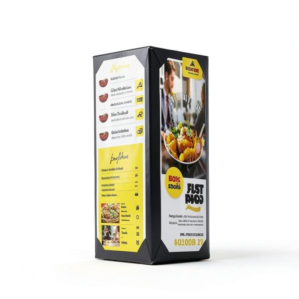 Restaurant Menu Covers Holders JK PREMIUMS PU 2‑View 4.25×11 Black-6