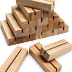 15Pcs Wood Table Number Stands, Wood Place Card Holders, Picture Holder Acrylic Sign Holders for Wedding, Ceremony, Birthday, Party, Home Decoration, Events-0