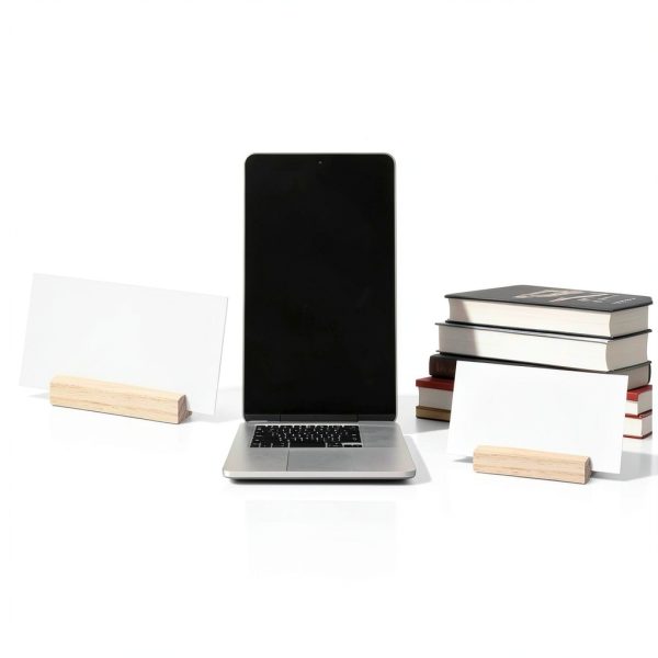 Wood PlaceCard Holders by Psiriol – Sturdy Hand‑Polished Set of 6-3